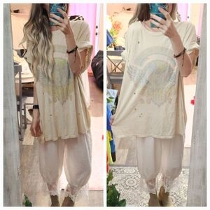 Van Halen Band Oversized Distressed One Size T-Shirt Tee